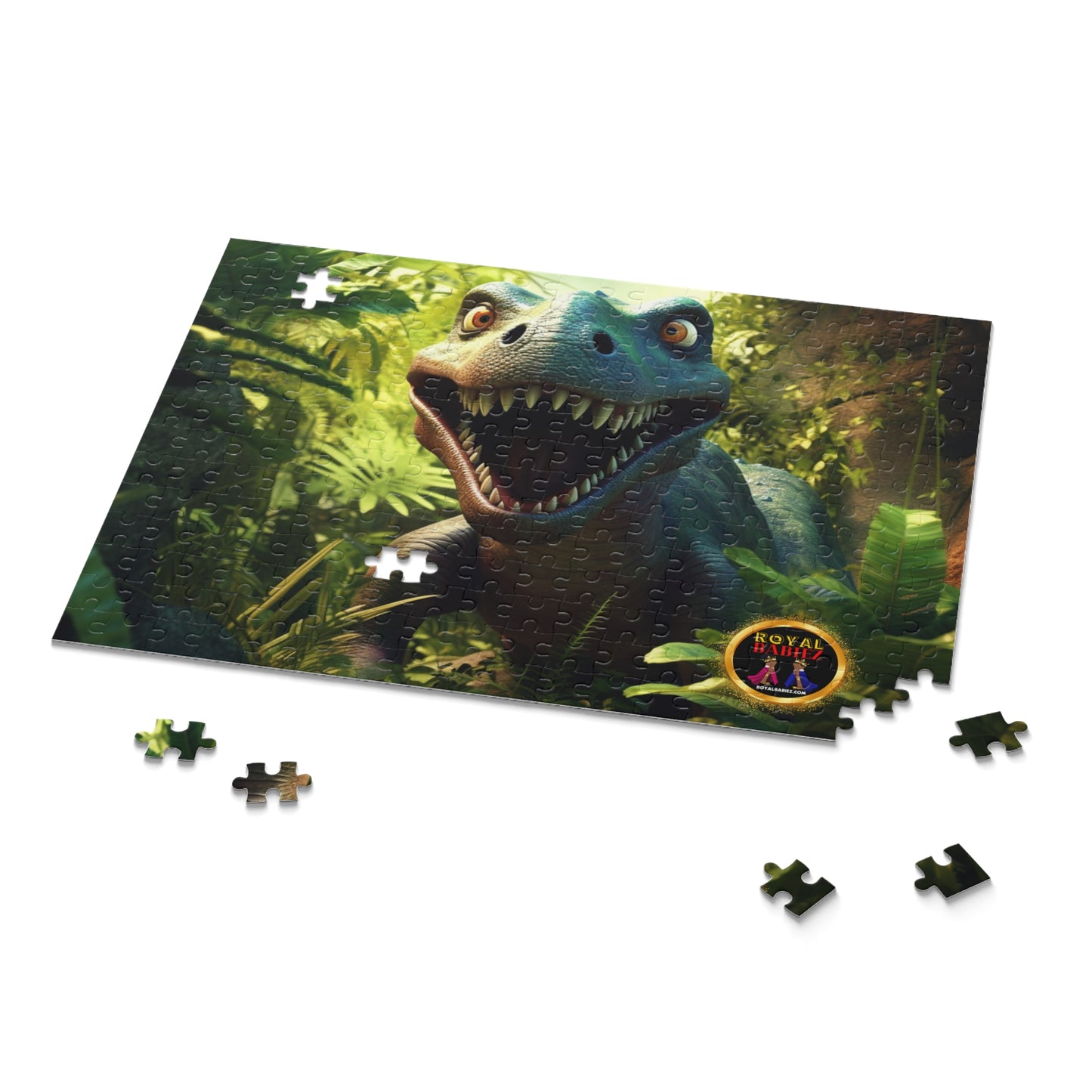 Royal Babiez Green Dinosaur Puzzle (120, 252, 500-Piece)