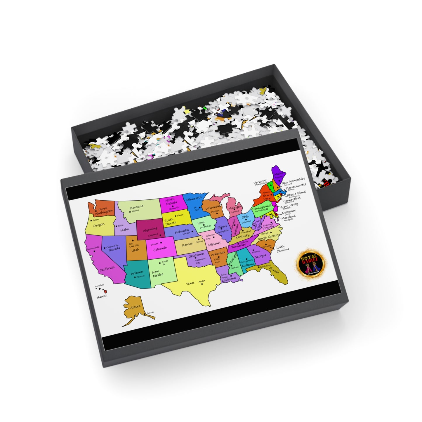 Royal Babiez United States Map Puzzle (96, 252, 500, 1000-Piece)