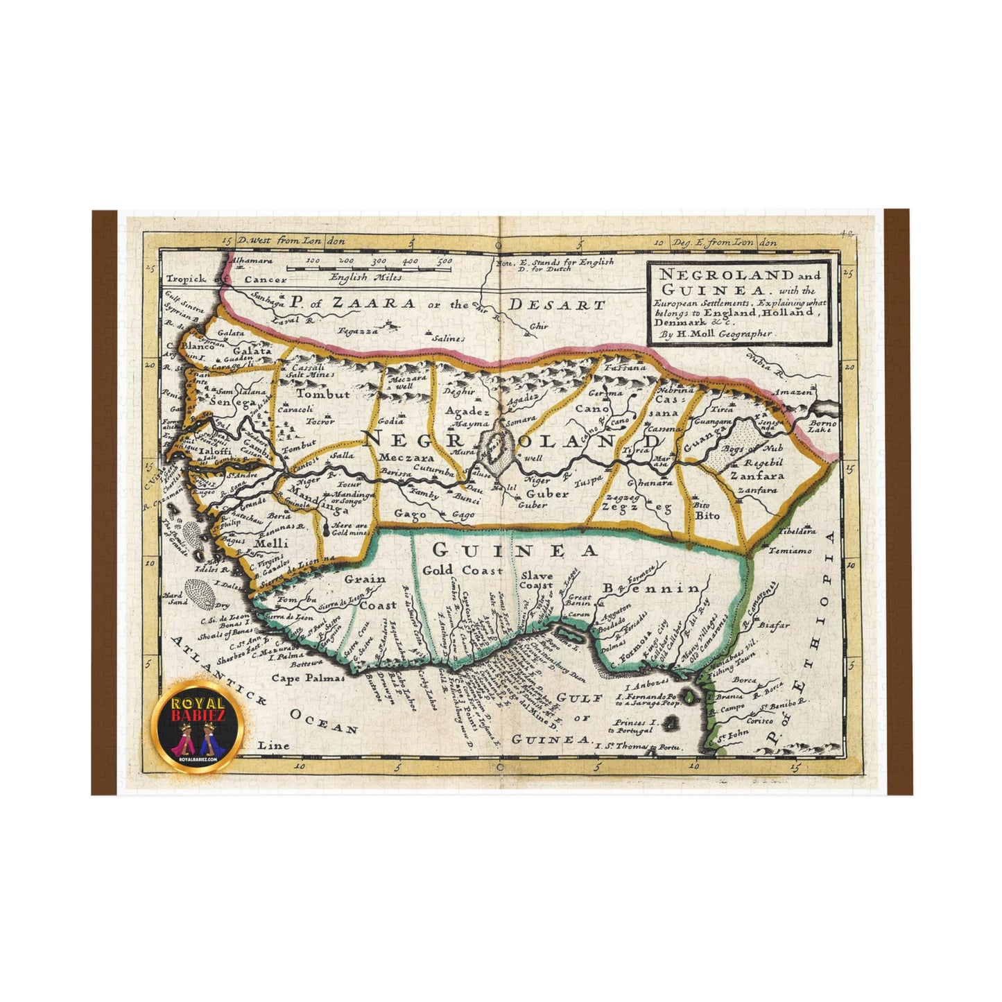 Royal Babiez Negroe Land Map Puzzle (96, 252, 500, 1000-Piece)
