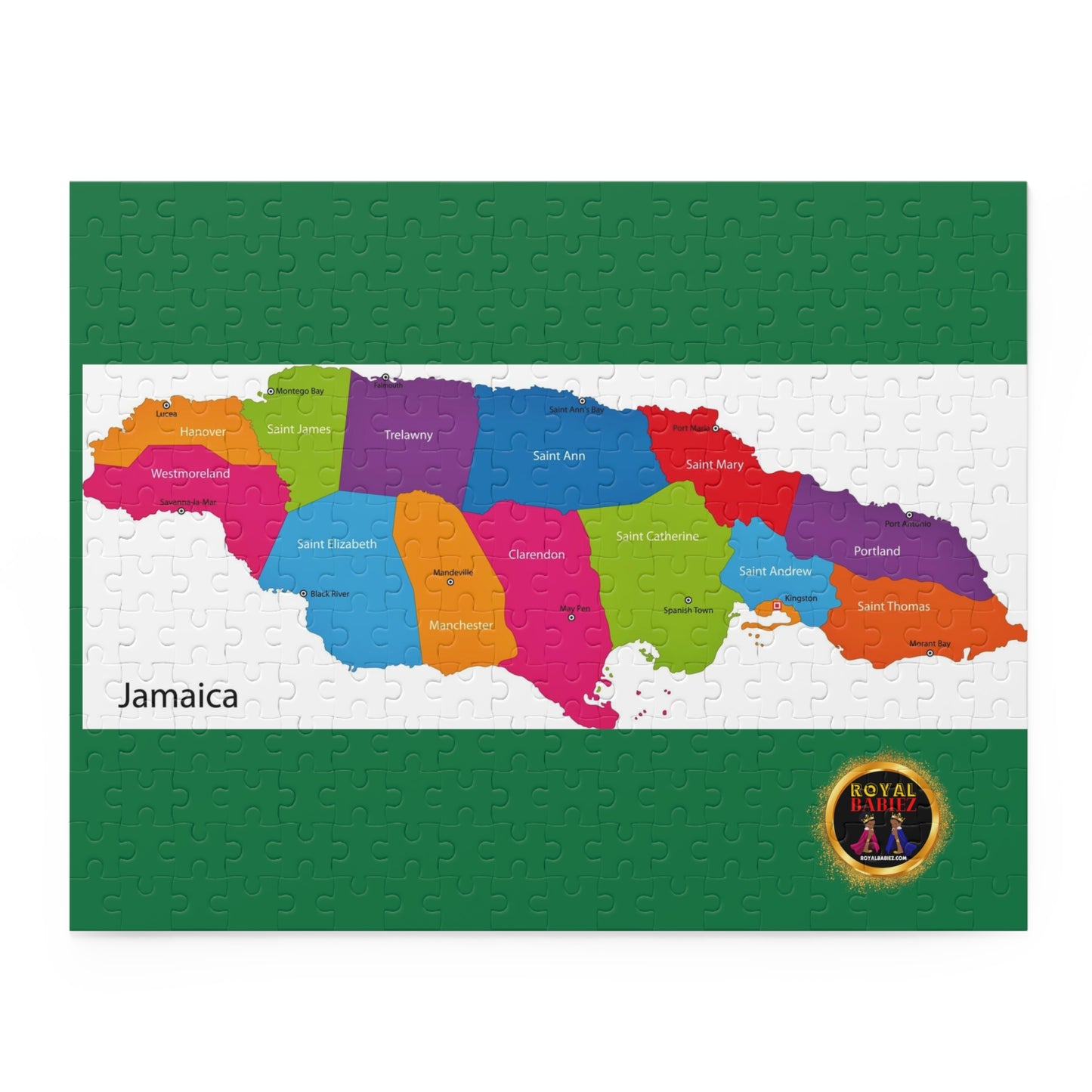 Royal Babiez Jamaica Map Puzzle (120, 252, 500-Piece)