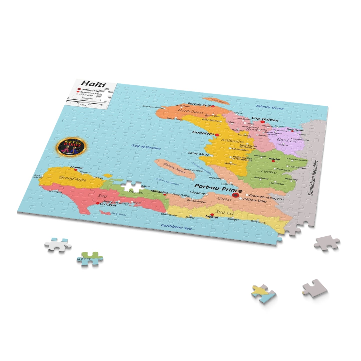 Royal Babiez Haiti Map Puzzle (120, 252, 500-Piece)