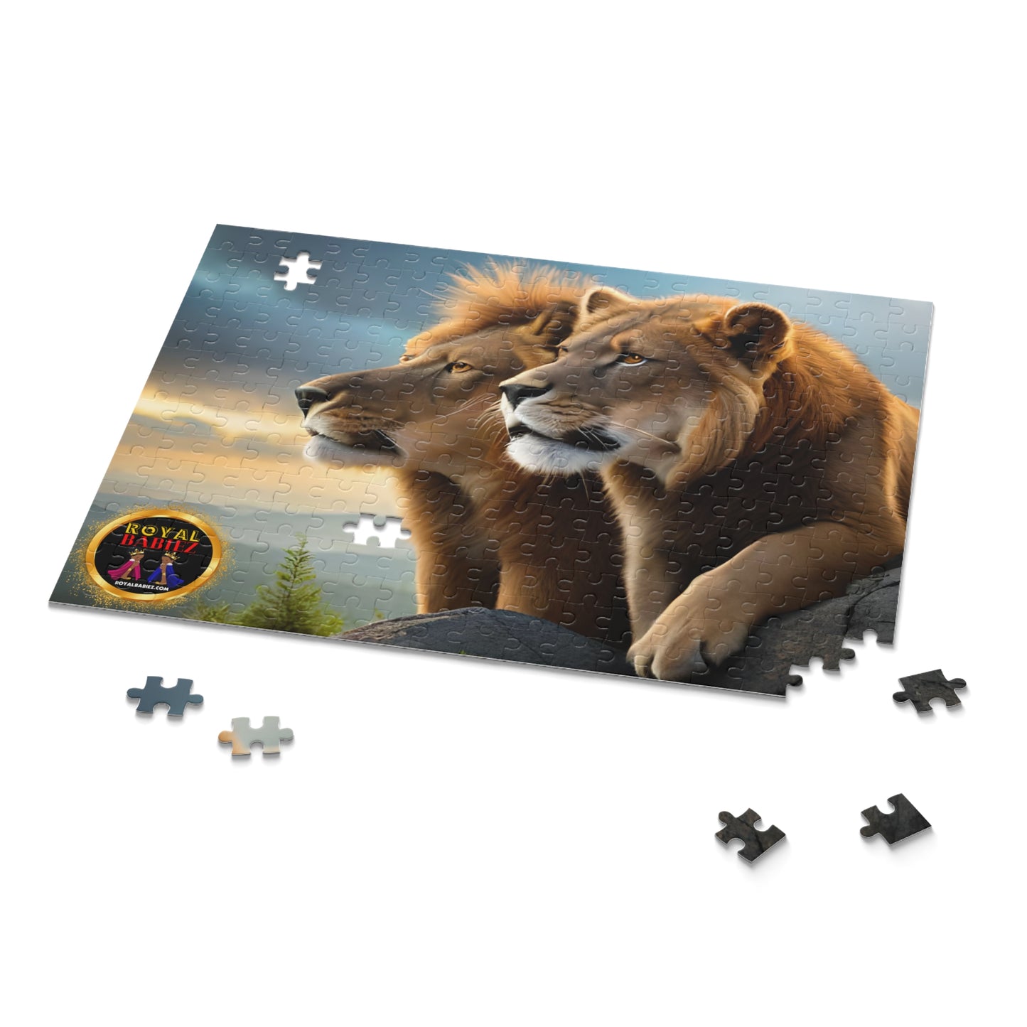 Royal Babiez Lion & Lioness Puzzle (120, 252, 500-Piece)